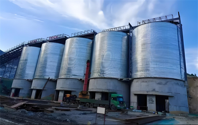 河南螺旋卷板仓施工现场